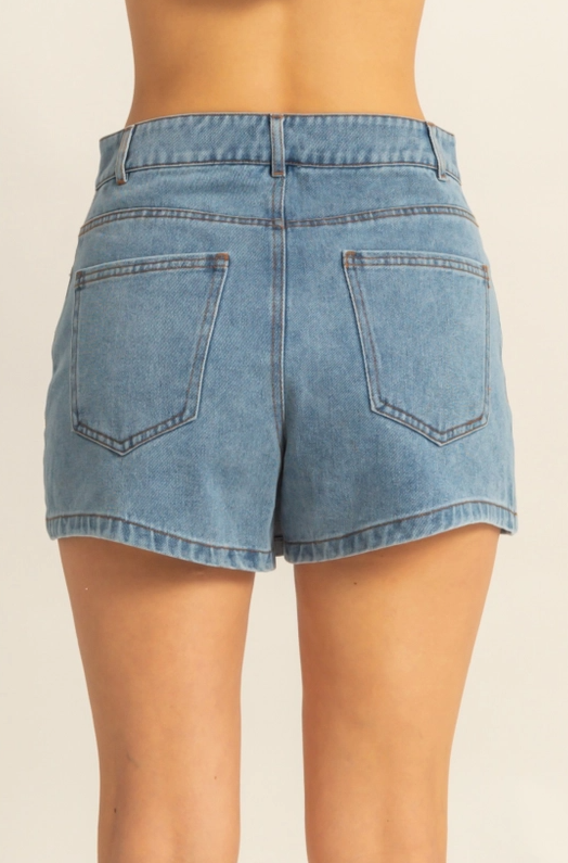 Jolie Washed Denim Skort - Final Sale 30% off in cart
