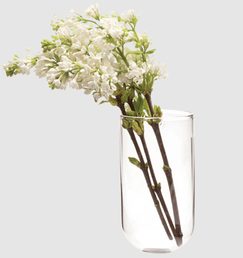 Wall Cup Glass Flower Vase