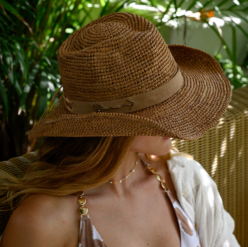 Nikki Beach Charlee UPF 10 Straw Hat