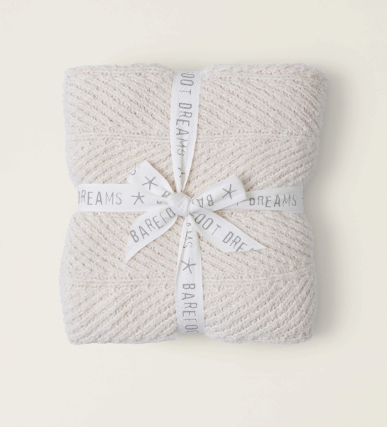Barefoot Dreams Bamboo CozyChic Herringbone Blanket