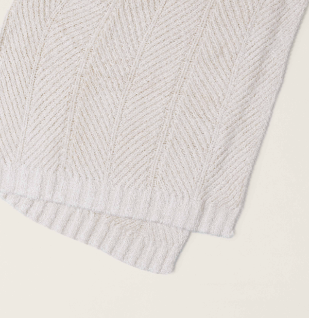 Barefoot Dreams Bamboo CozyChic Herringbone Blanket