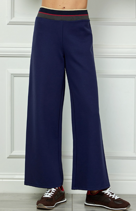 Rachel Stripe Waistband Full Length Pant