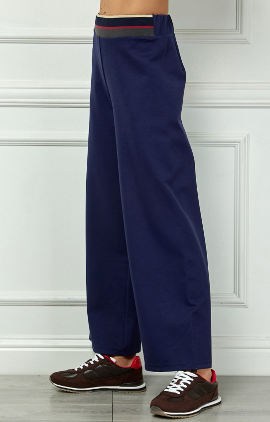 Rachel Stripe Waistband Full Length Pant