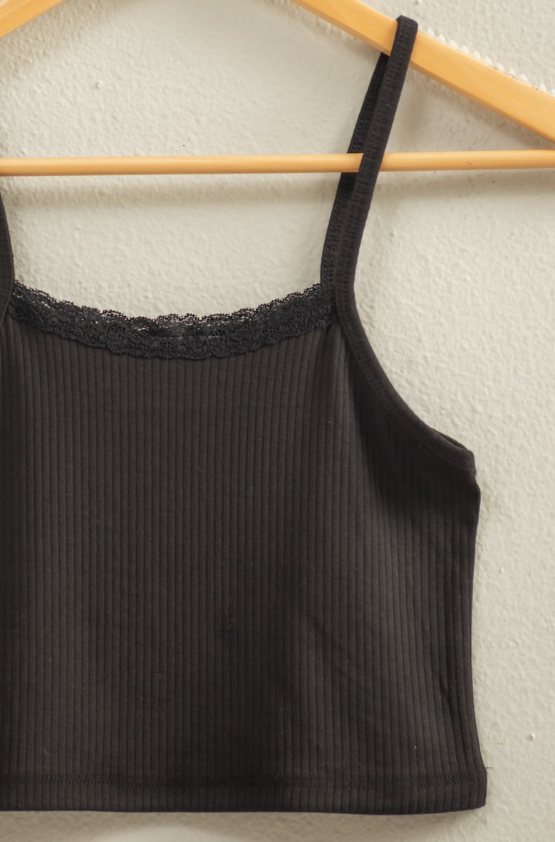 Kinslee Lacey Rib Cropped Cami