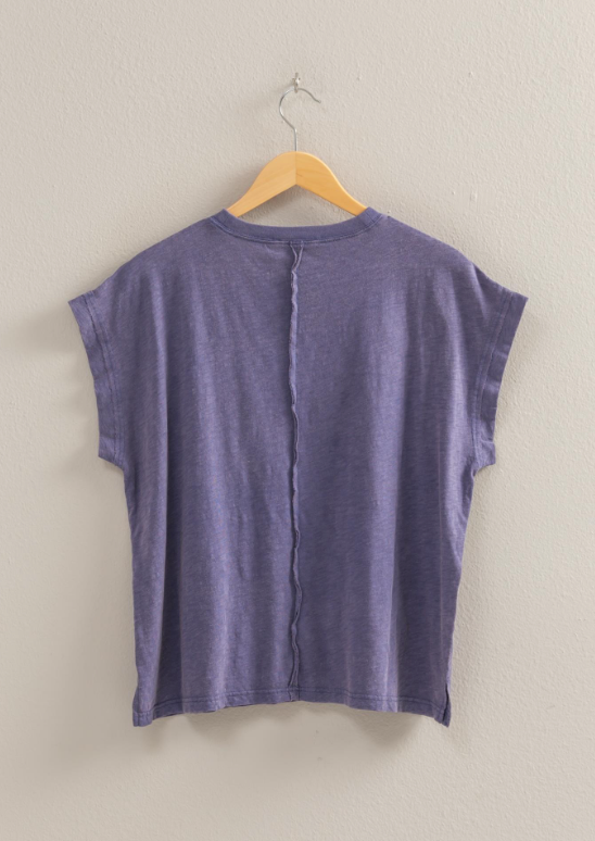 Annika Single Pocket Boxy Washed Tee - Final Sale 25% off in cart