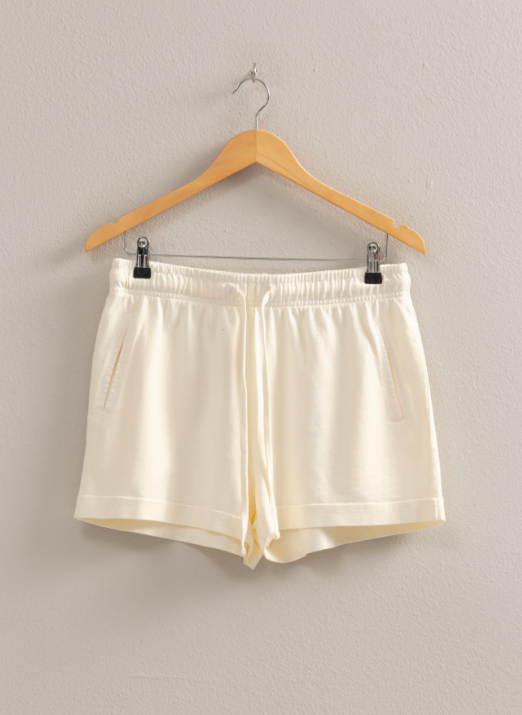 Skylar Terry Raw Edge Detail Shorts