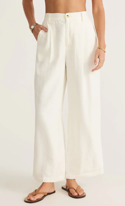 Z Supply Topanga Wide Leg Linen Pant