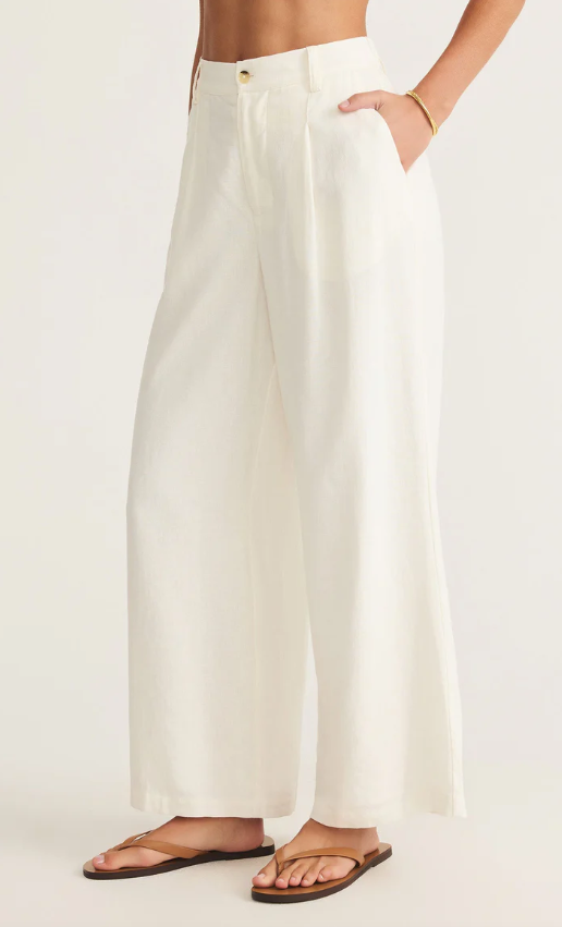 Z Supply Topanga Wide Leg Linen Pant