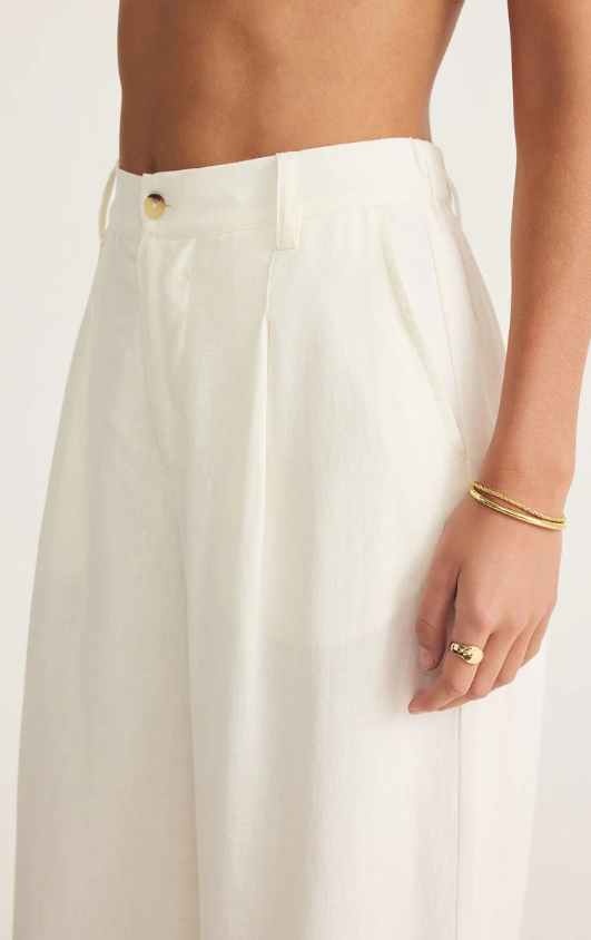 Z Supply Topanga Wide Leg Linen Pant