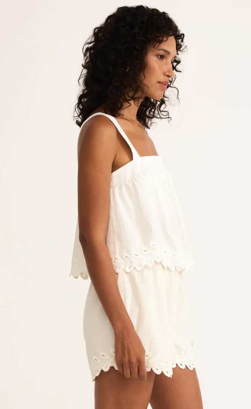 Z Supply Annecy Embroidered Linen Tank - Final Sale 30% off in cart