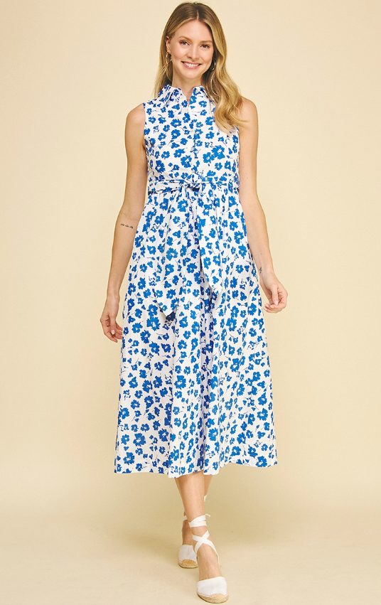 Maxine Floral Button Down Maxi Dress - Final Sale 25% off in cart