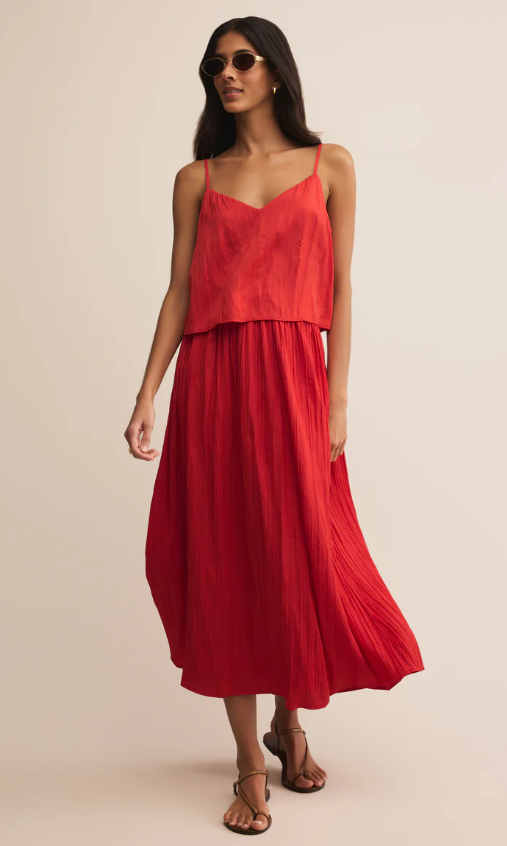 Z Supply Nicoline Crinkle Midi Skirt