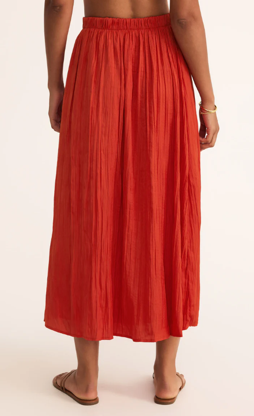 Z Supply Nicoline Crinkle Midi Skirt