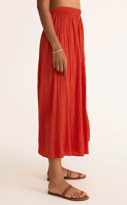 Z Supply Nicoline Crinkle Midi Skirt