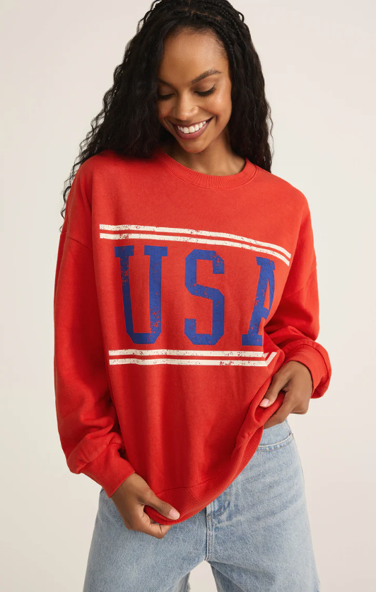 Z Supply USA Sunday Sweatshirt