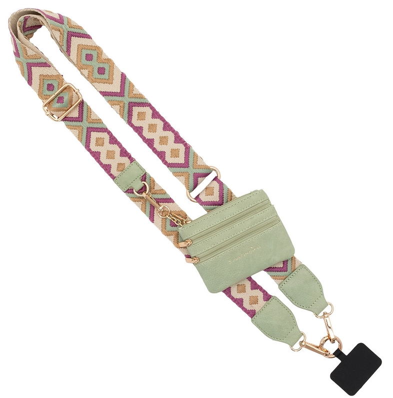Clip & Go Crossbody Strap w/ Zippered Pouch