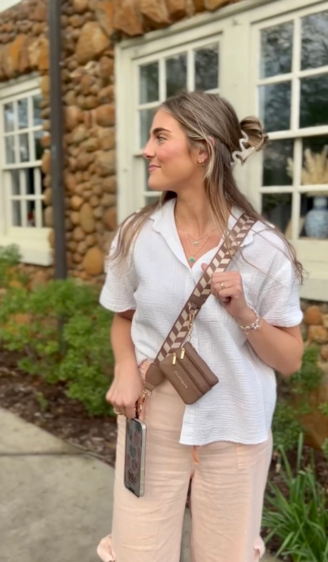 Clip & Go Crossbody Strap w/ Zippered Pouch