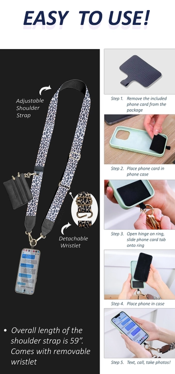 Clip & Go Crossbody Strap w/ Zippered Pouch