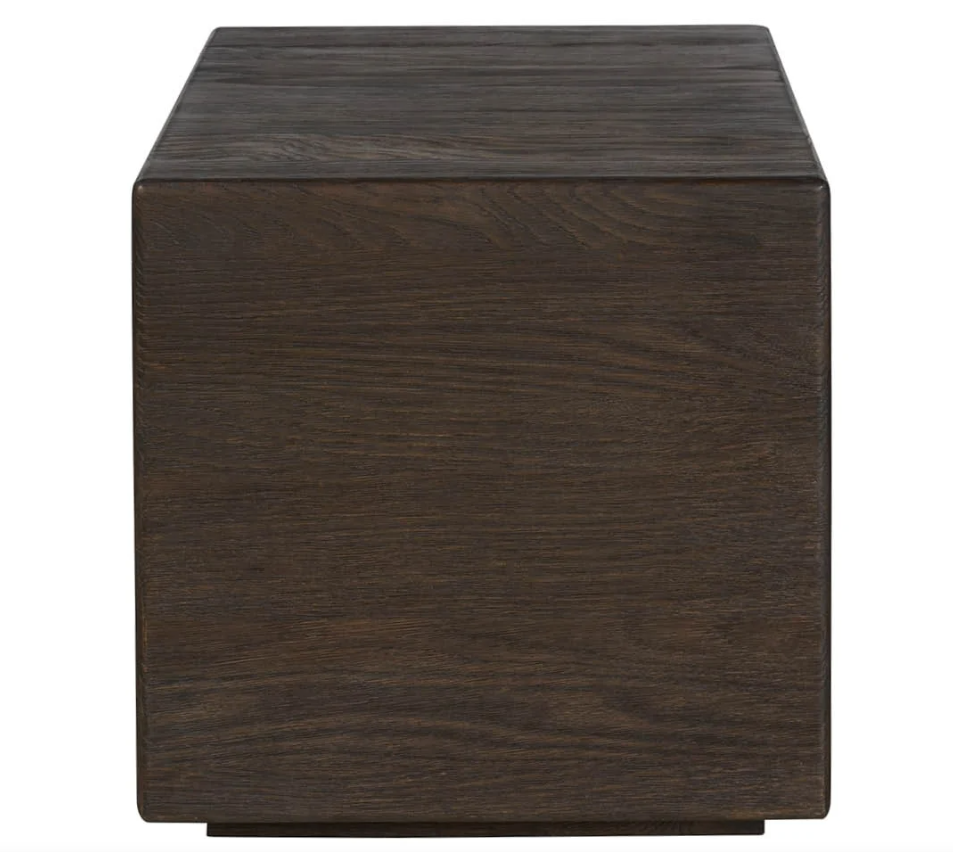 Sapele Square Block End Table