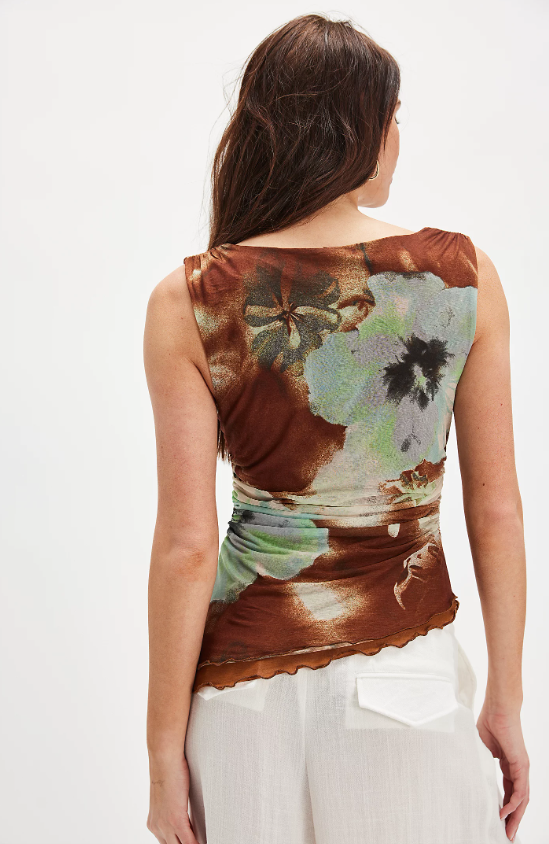 Free People Ash Printed Knit Top - Final Sale 25% off in cart