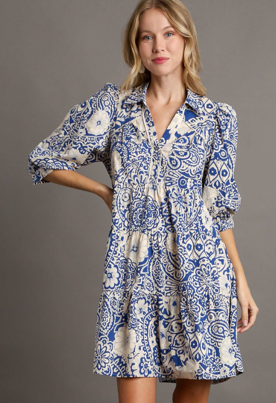 Molly Floral A-line Tiered Dress - Final Sale 30% off in cart