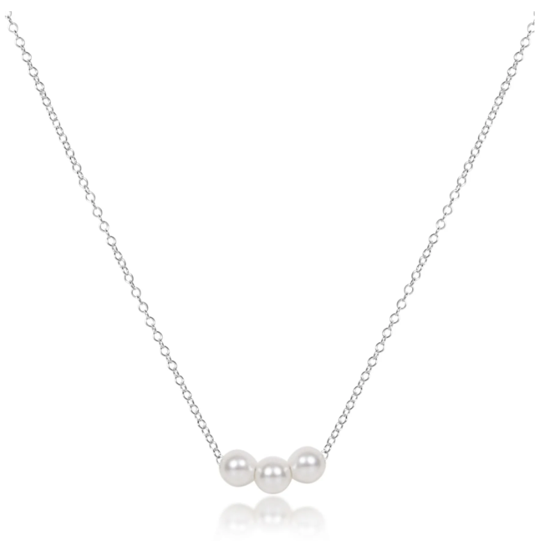 E Newton 16" Necklace Joy - Sterling Pearl