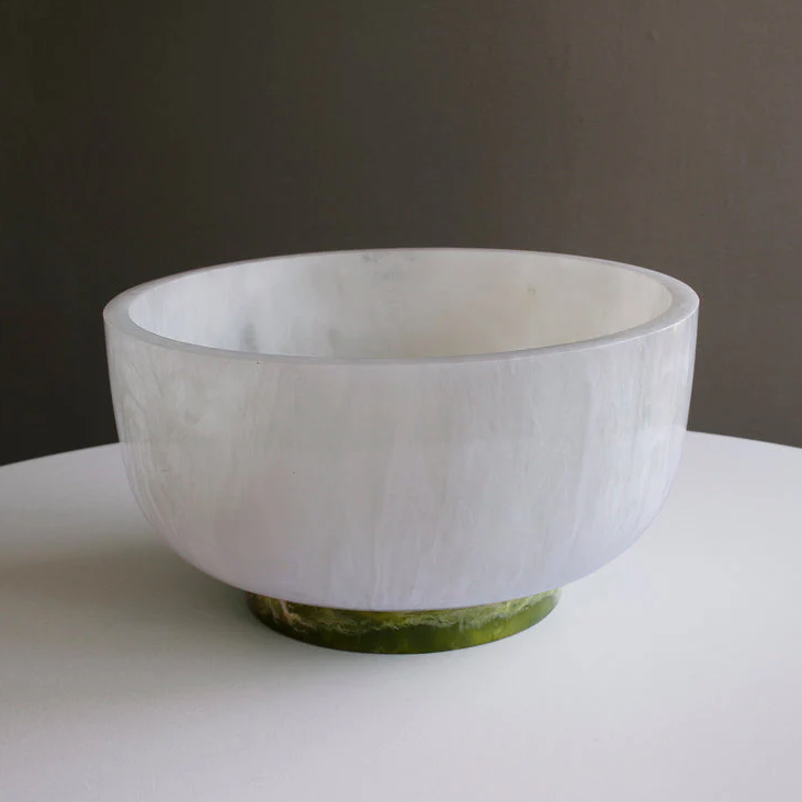 RESIN Rio Round Bowl w/ Base