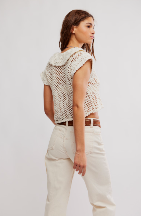 Free People Lily Crochet Top