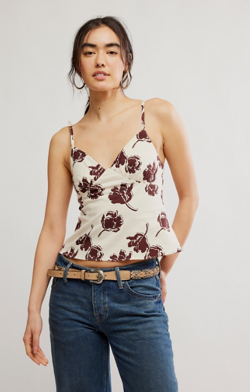 Free People Susie Printed Top - Final Sale 25% off in cart