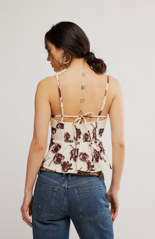 Free People Susie Printed Top - Final Sale 25% off in cart