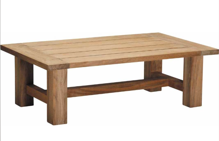 Croquet Teak Rectangular Outdoor Coffee Table - Final Sale 15% off in cart