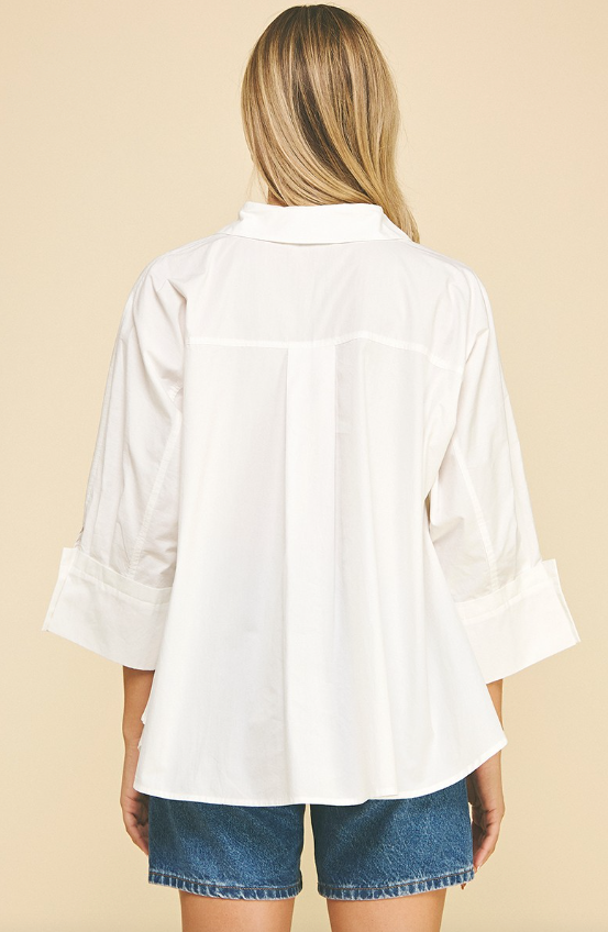 Joanna Solid Button Down Shirt