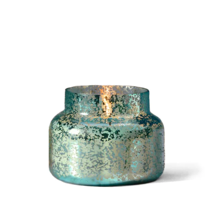 Capri Blue Volcano Blue Textured Mercury Jar Candle