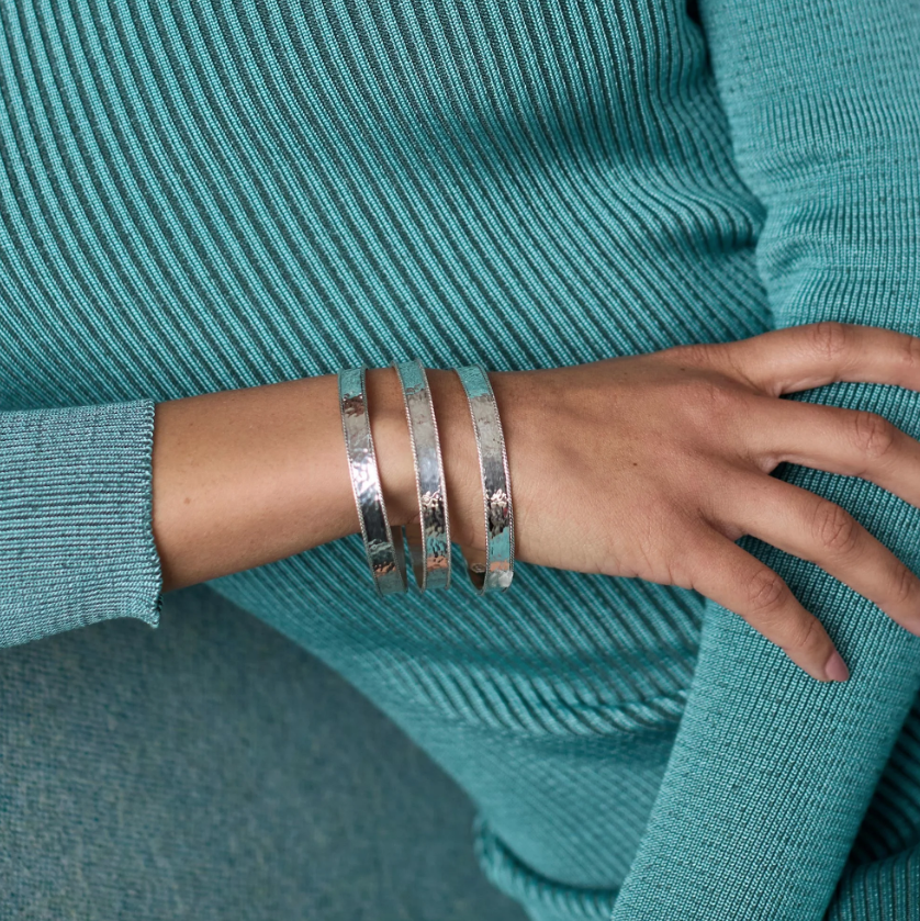 Julie Vos Savoy Bangle - Silver