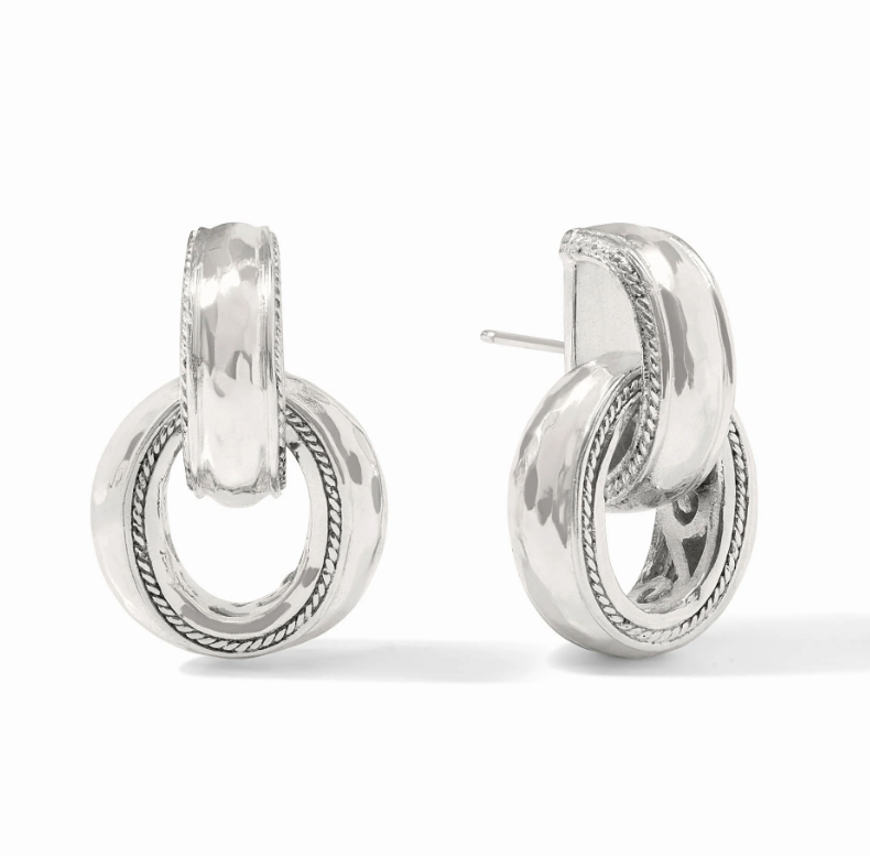 Julie Vos Cannes Doorknocker Earring - Silver