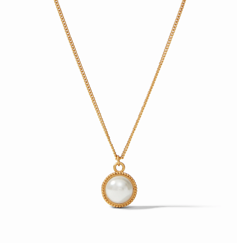 Julie Vos Fleur-de-Lis Solitaire Necklace