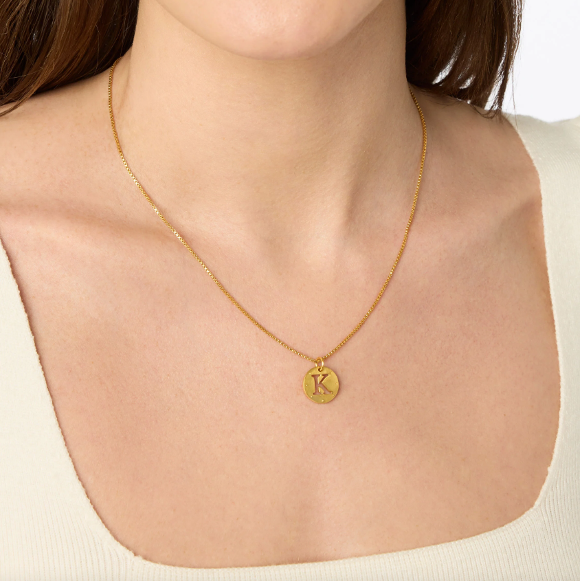 Julie Vos Monogram Delicate Necklace
