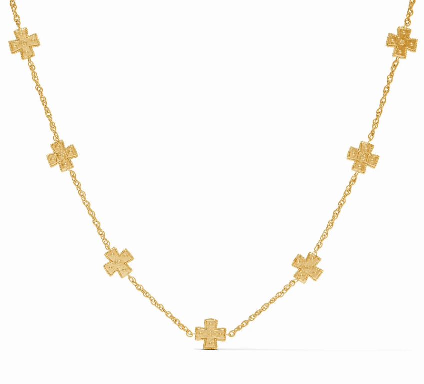 Julie Vos Canterbury Delicate Station Necklace