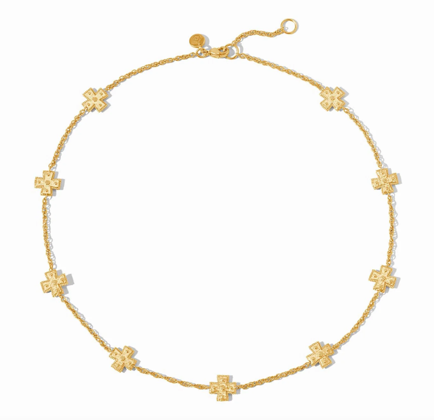 Julie Vos Canterbury Delicate Station Necklace
