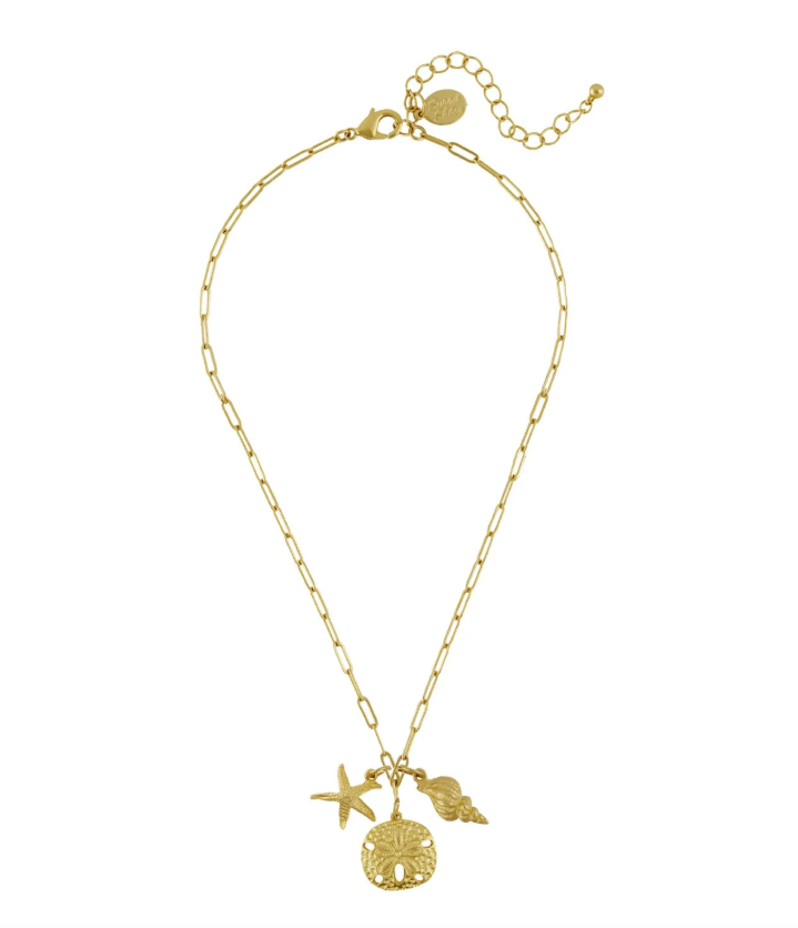 Susan Shaw Sand & Sea Paperclip Necklace
