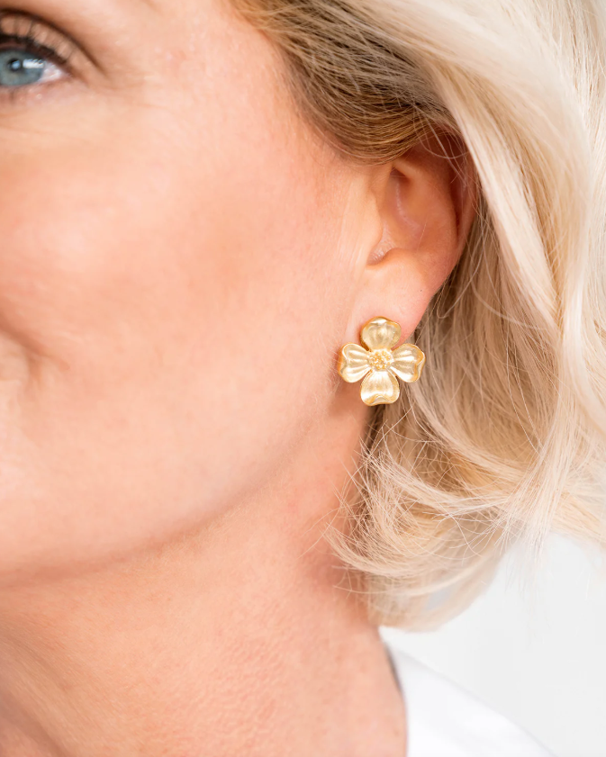 Susan Shaw Dogwood Stud Earrings