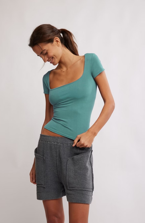 Free People Clean Lines Baby Tee