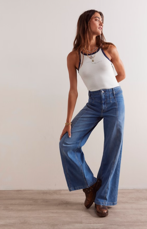Free People Libre Wide-Leg Jeans