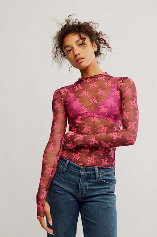 Free People Two Tone Lady Lux Layering Top- Select Colors Final
