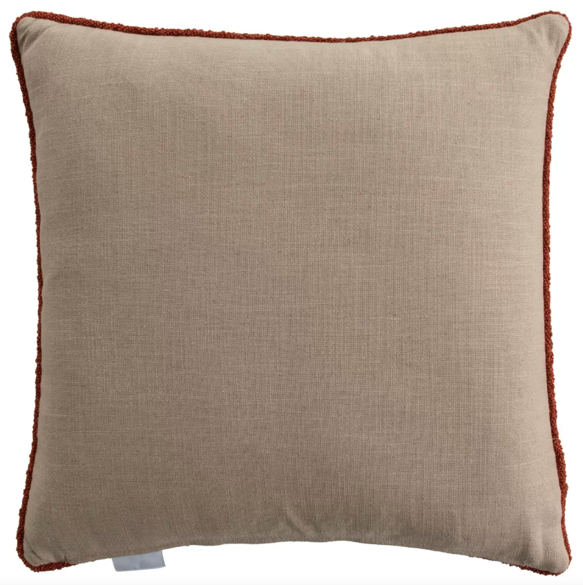 Etched Terracotta Throw Pillow
