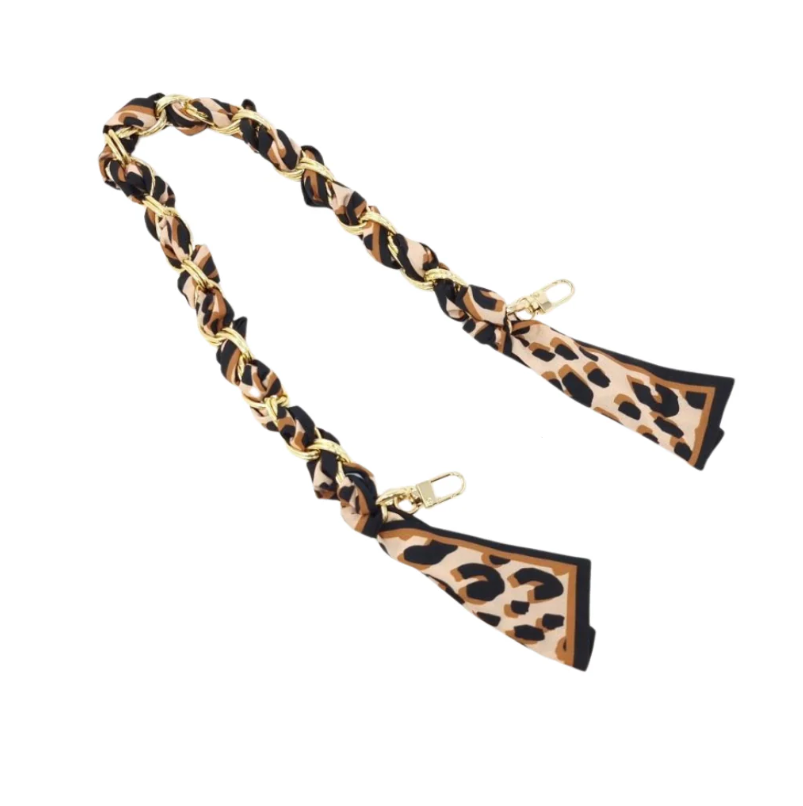 Woven Scarf Chain Bag Strap