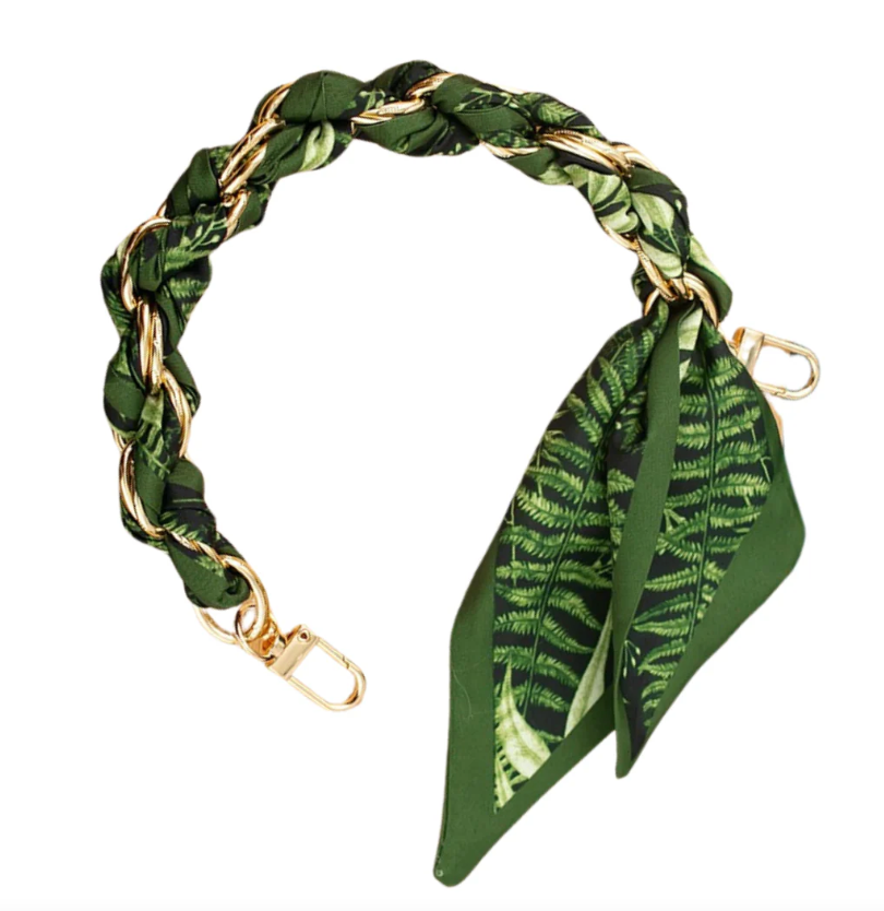 Woven Scarf Chain Bag Strap