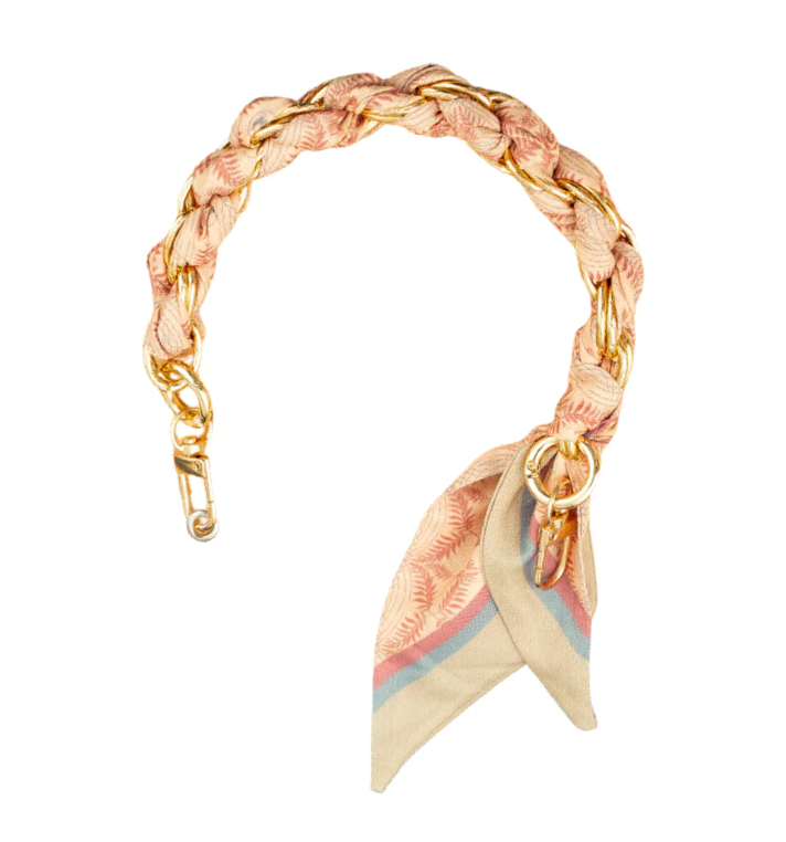 Woven Scarf Chain Bag Strap