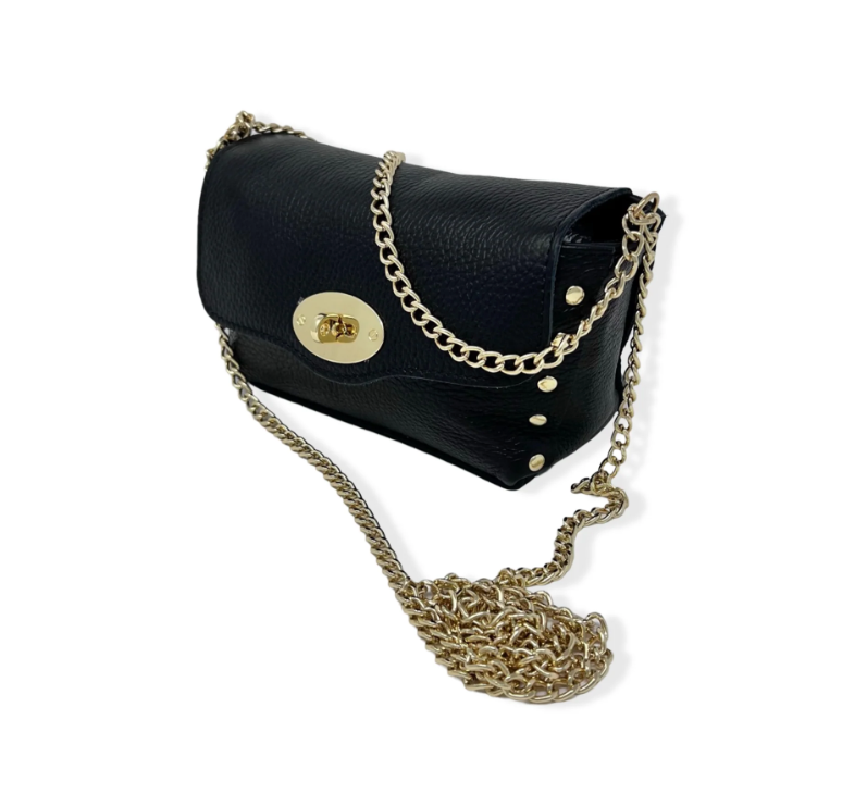 Genuine Leather Convertible Chain Purse