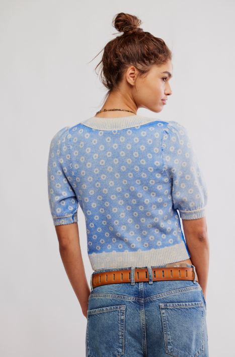 Free People Isla Patterned Cardi